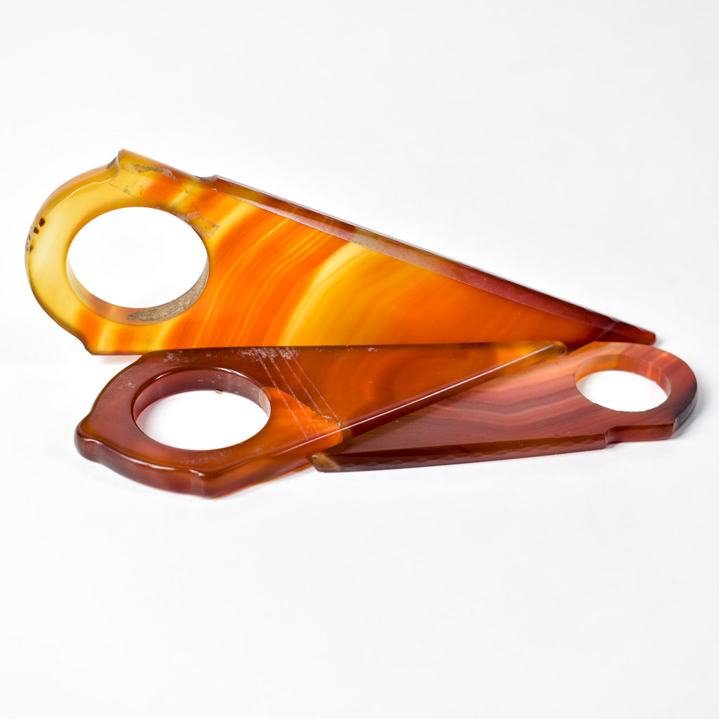 3 Carnelian Talhakimt Pendants