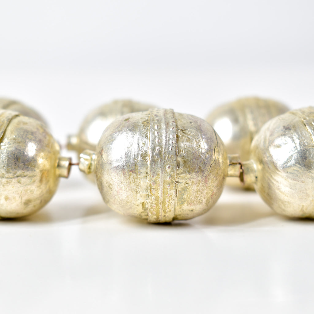X-Large Ethiopian Silver Colored Metal Beads