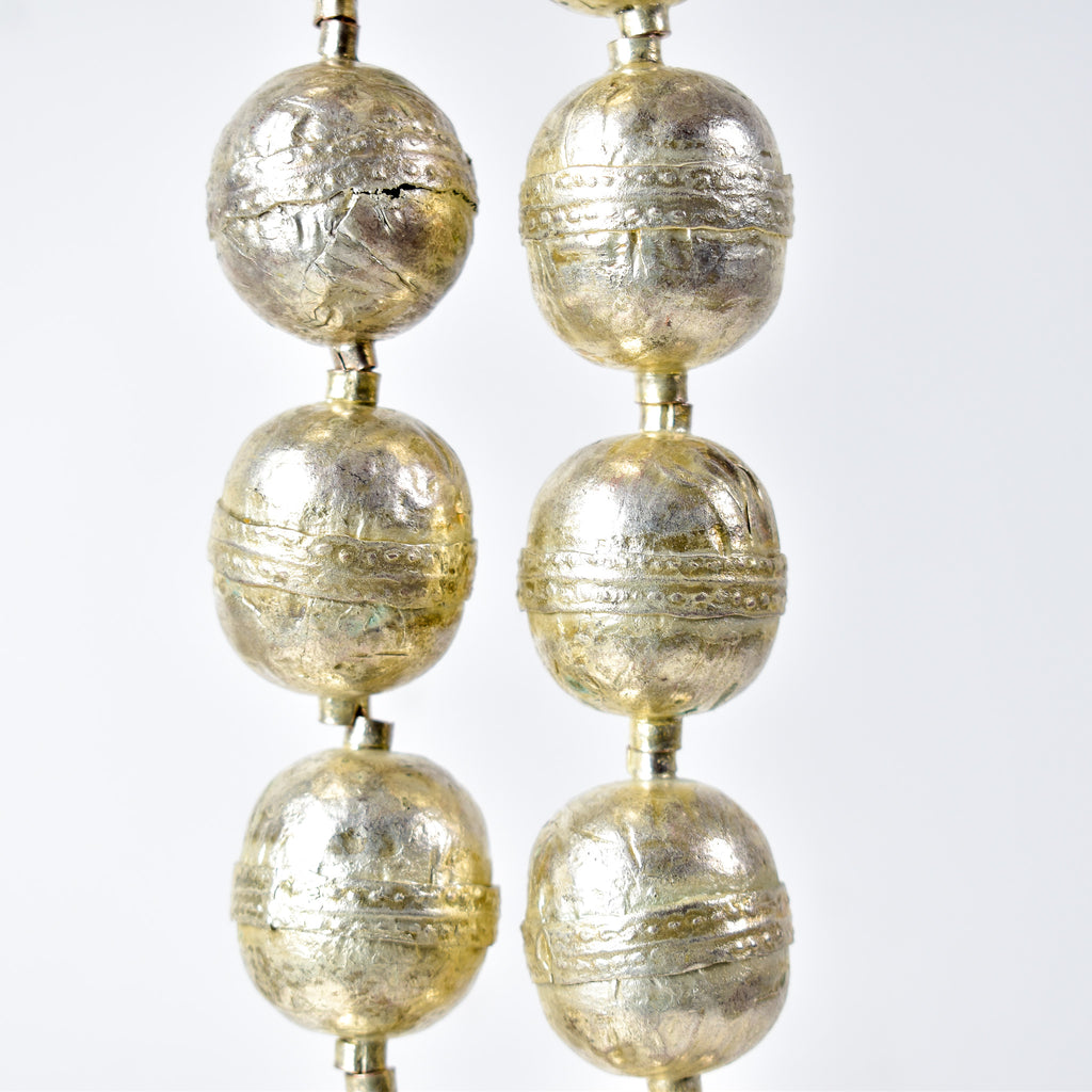X-Large Ethiopian Silver Colored Metal Beads