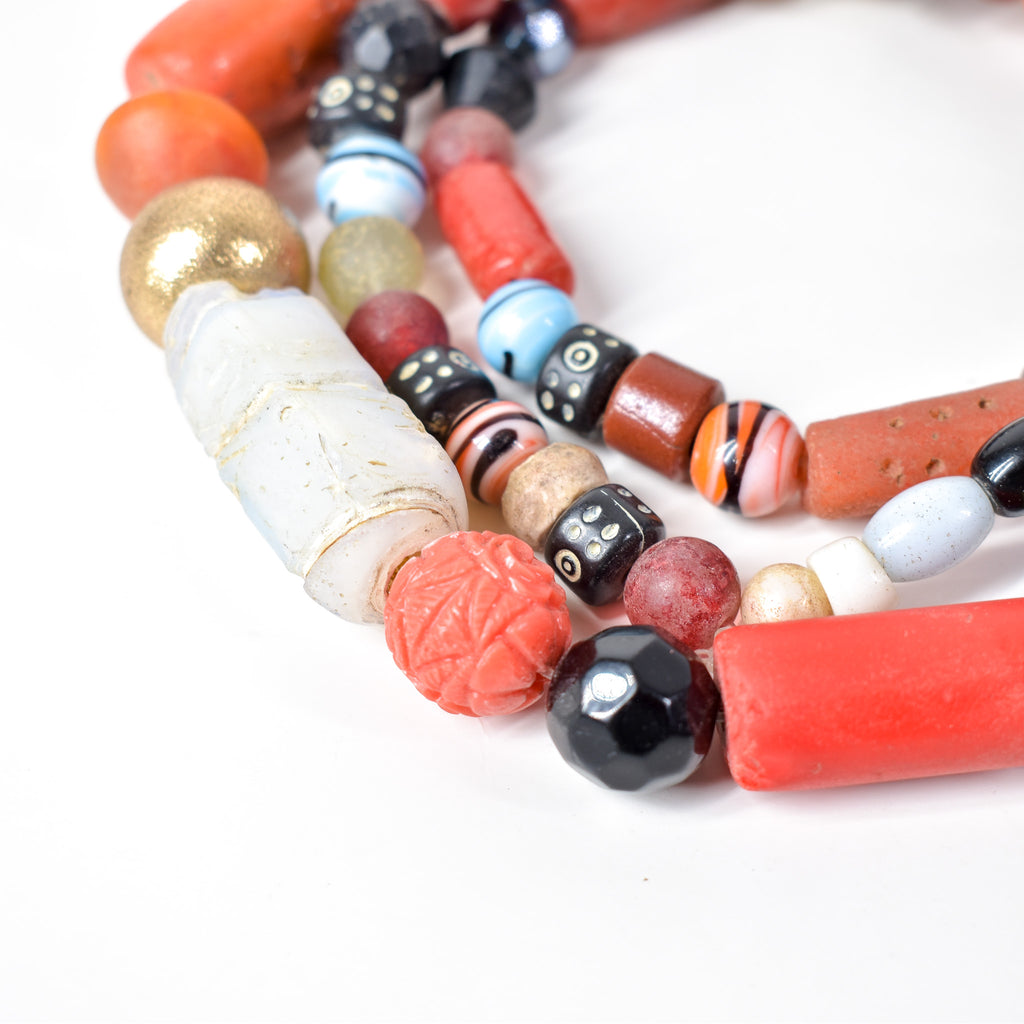 Treasure Bead Necklace NIgeria 35 Inch