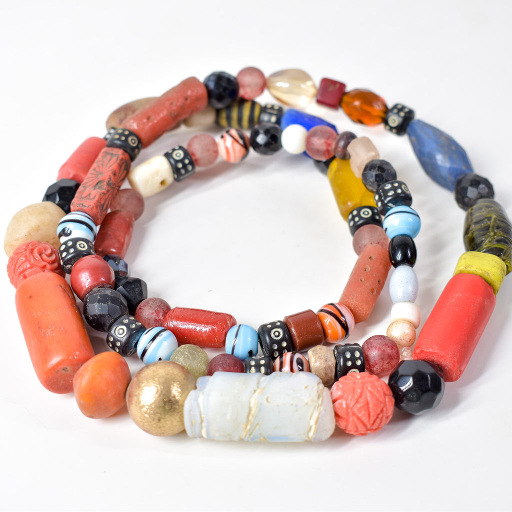Treasure Bead Necklace NIgeria 35 Inch