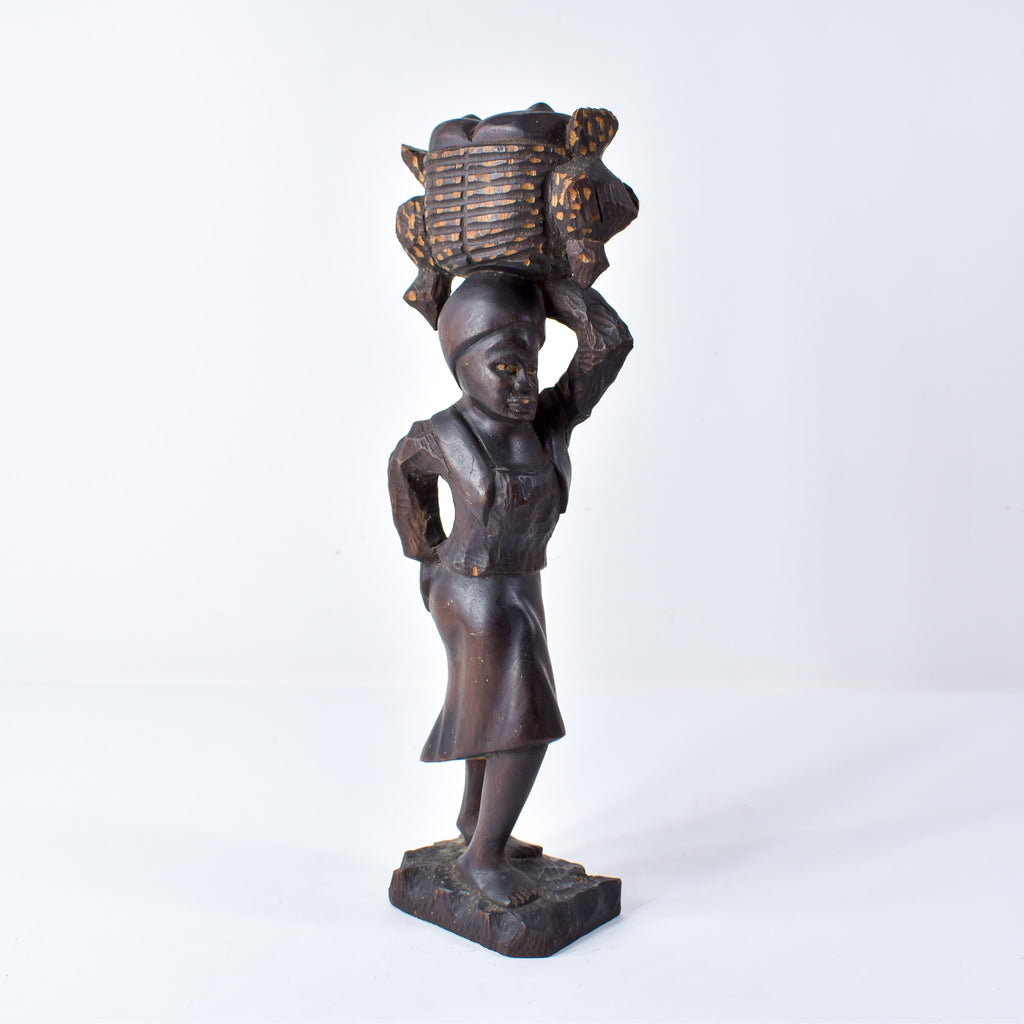 Decorative Female Wood Sculpture