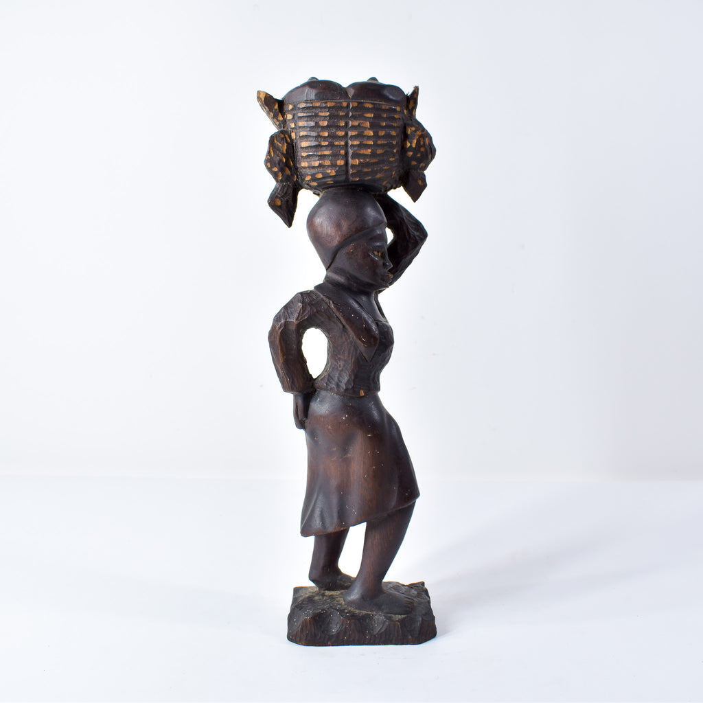 Decorative Female Wood Sculpture