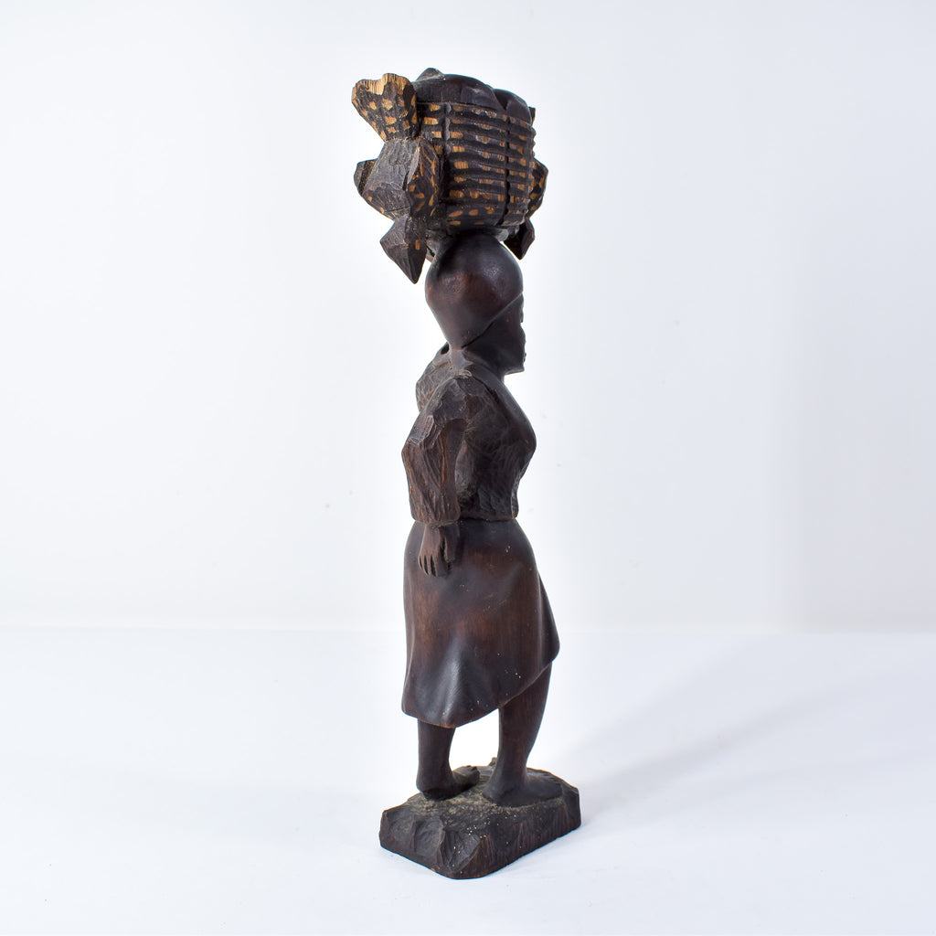 Decorative Female Wood Sculpture