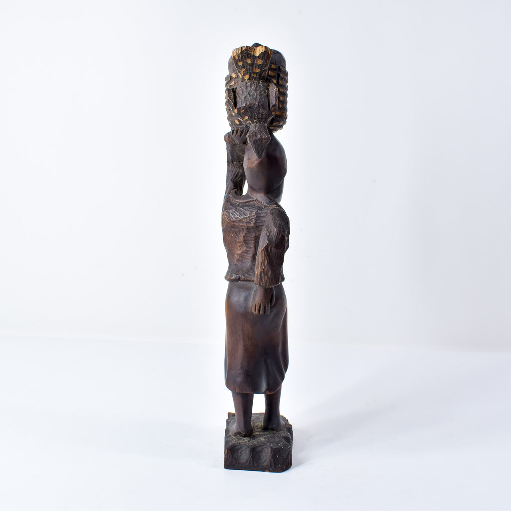 Decorative Female Wood Sculpture