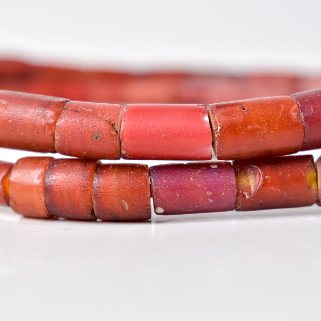 Cornaline d'Aleppo Venetian Trade Beads 30 inch