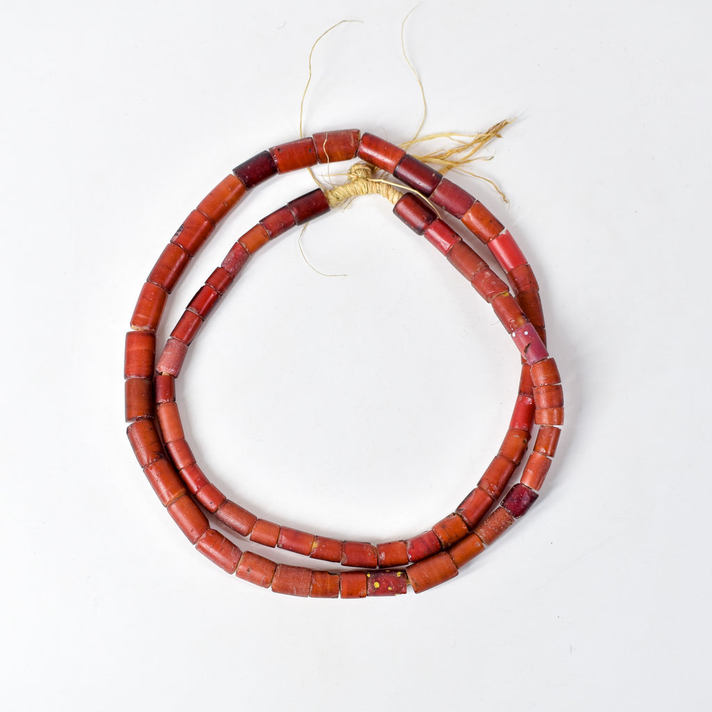 Cornaline d'Aleppo Venetian Trade Beads 30 inch