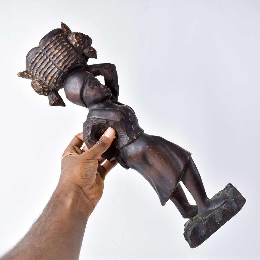 Decorative Female Wood Sculpture