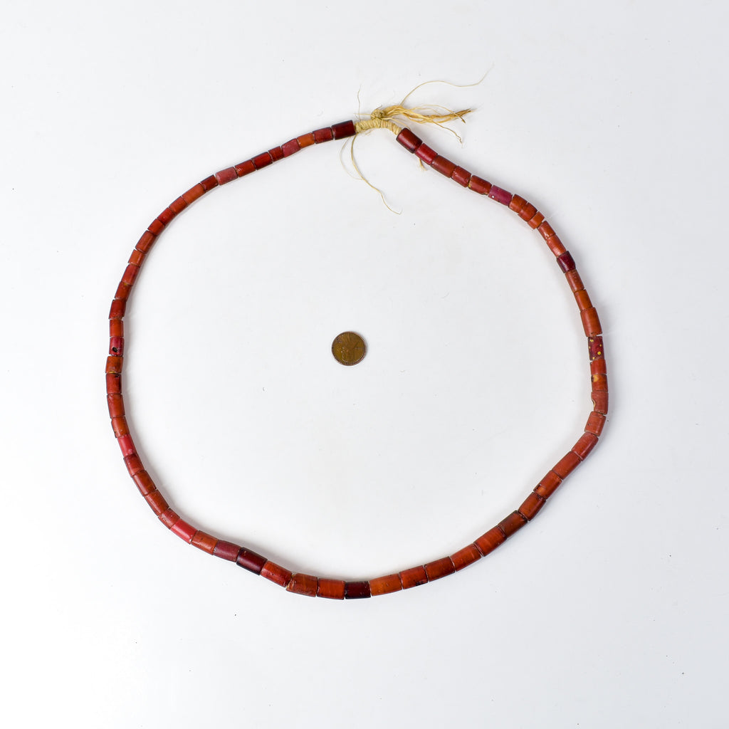 Cornaline d'Aleppo Venetian Trade Beads 30 inch