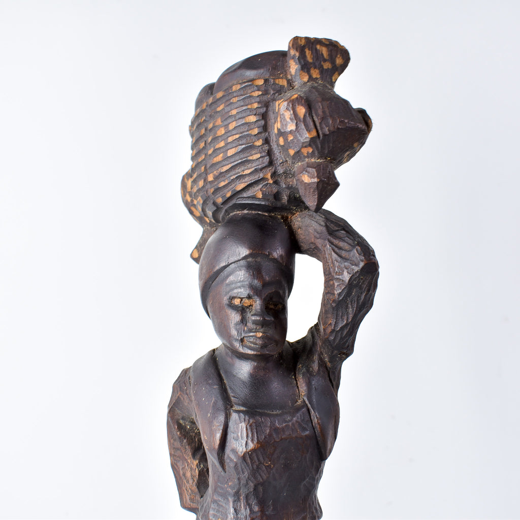 Decorative Female Wood Sculpture