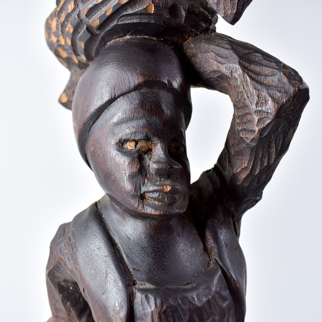Decorative Female Wood Sculpture