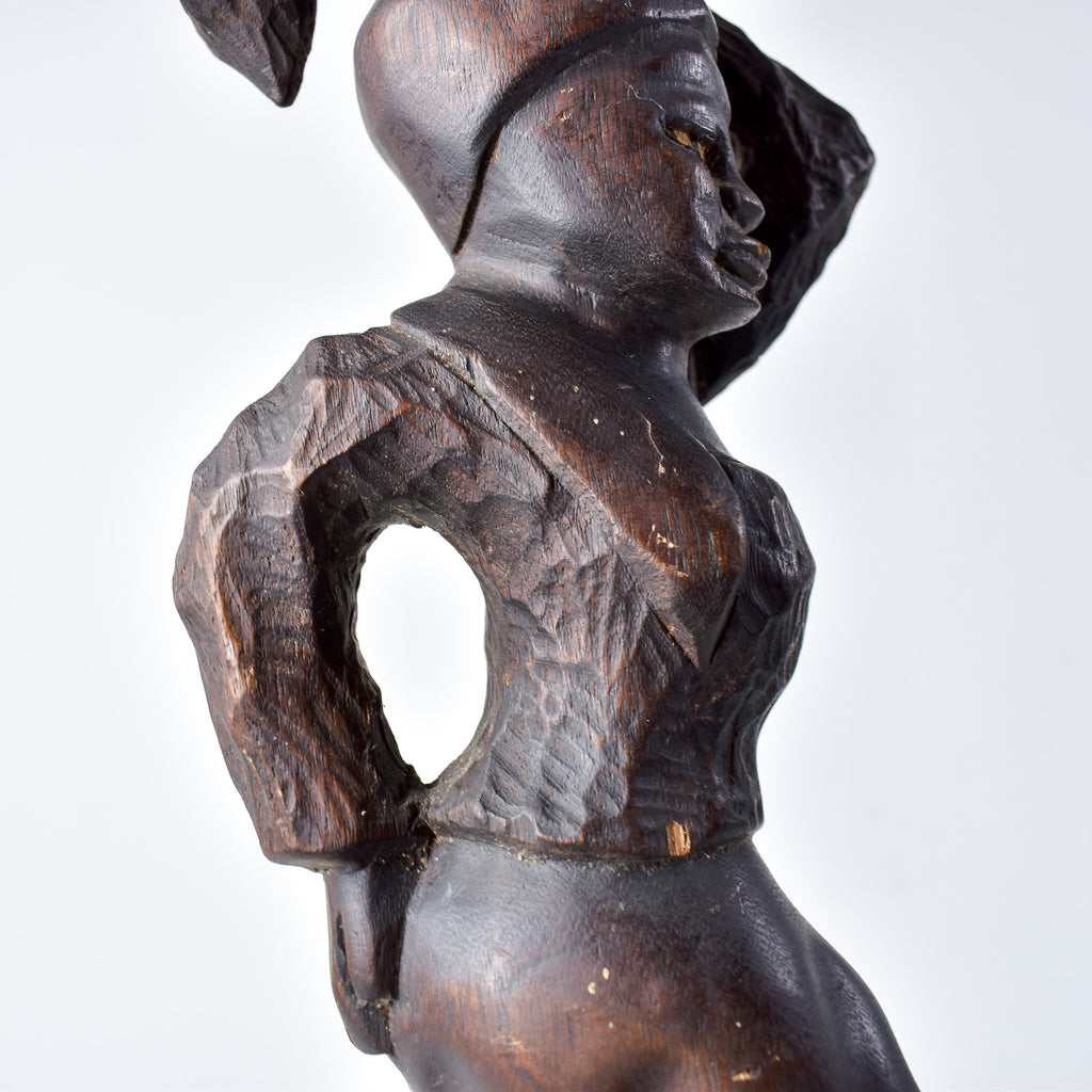 Decorative Female Wood Sculpture