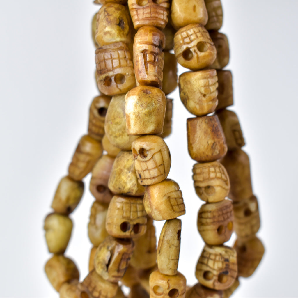 Tibetan Bone Mala Skull Beads 64 Inches