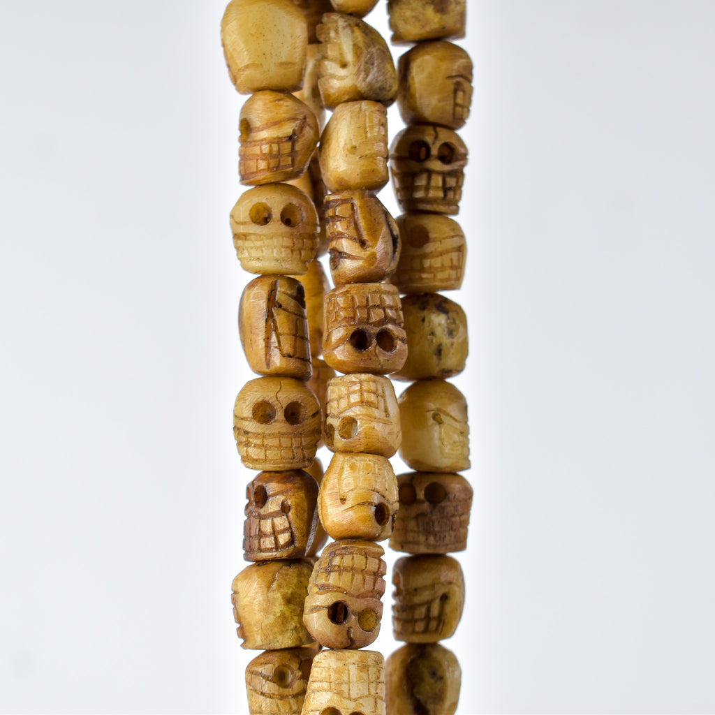 Tibetan Bone Mala Skull Beads 64 Inches