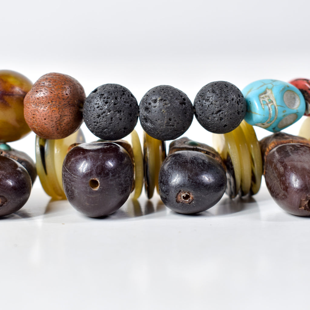 Moroccan Mixed Trade Beads Necklace