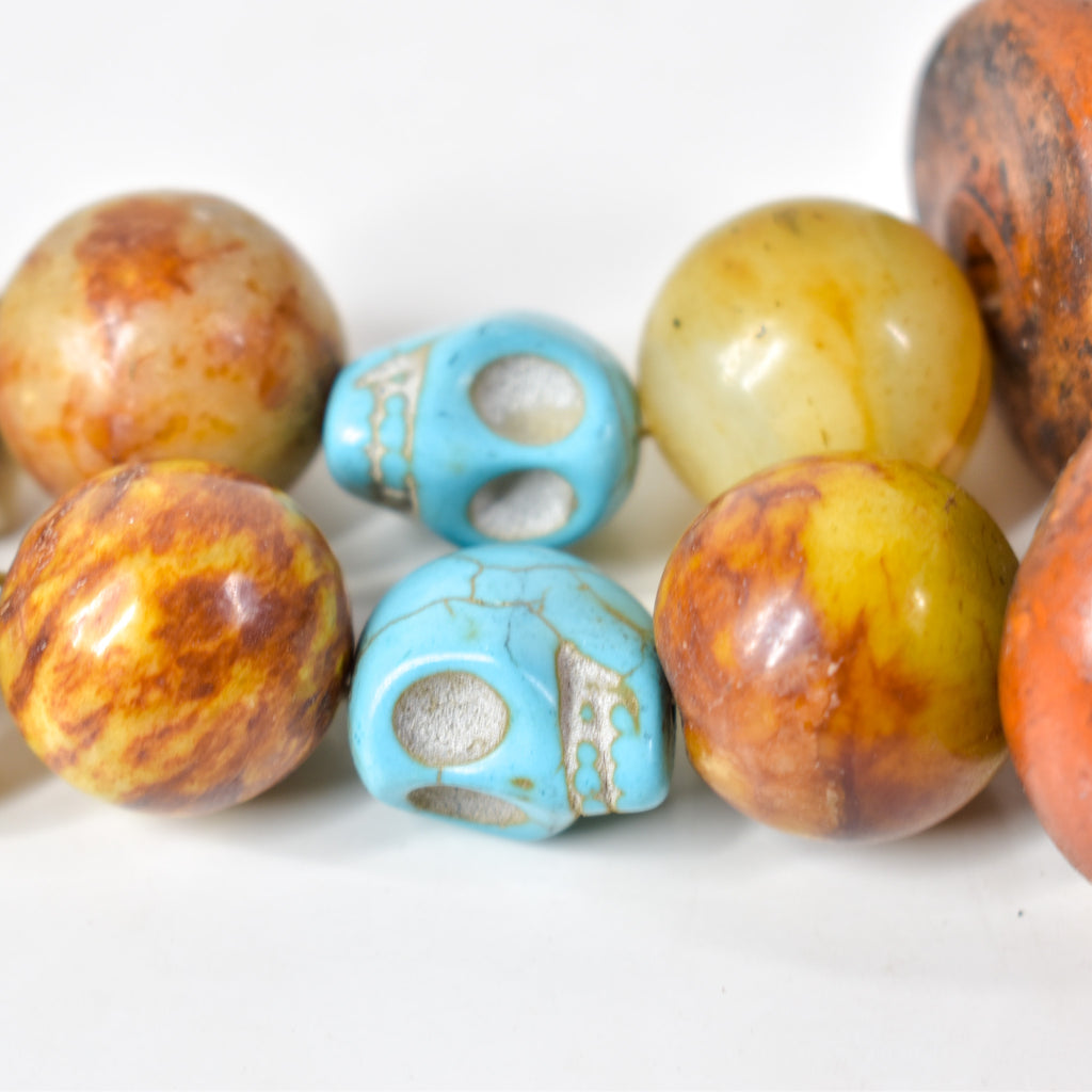 Moroccan Mixed Trade Beads Necklace