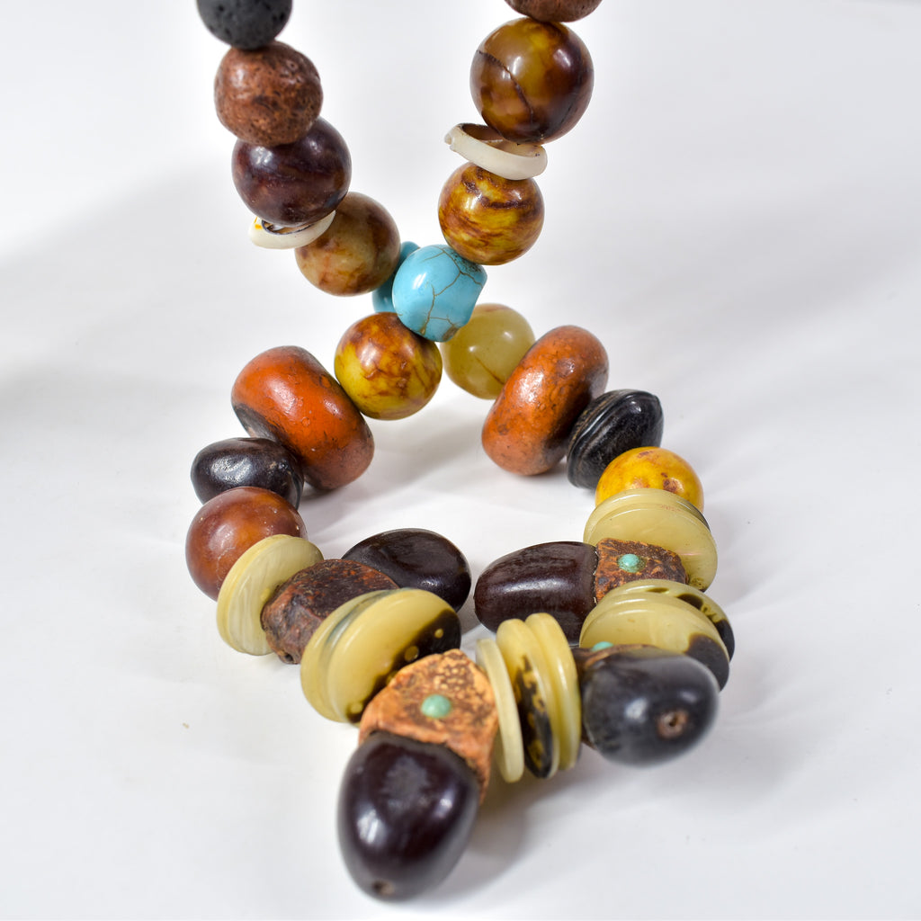 Moroccan Mixed Trade Beads Necklace