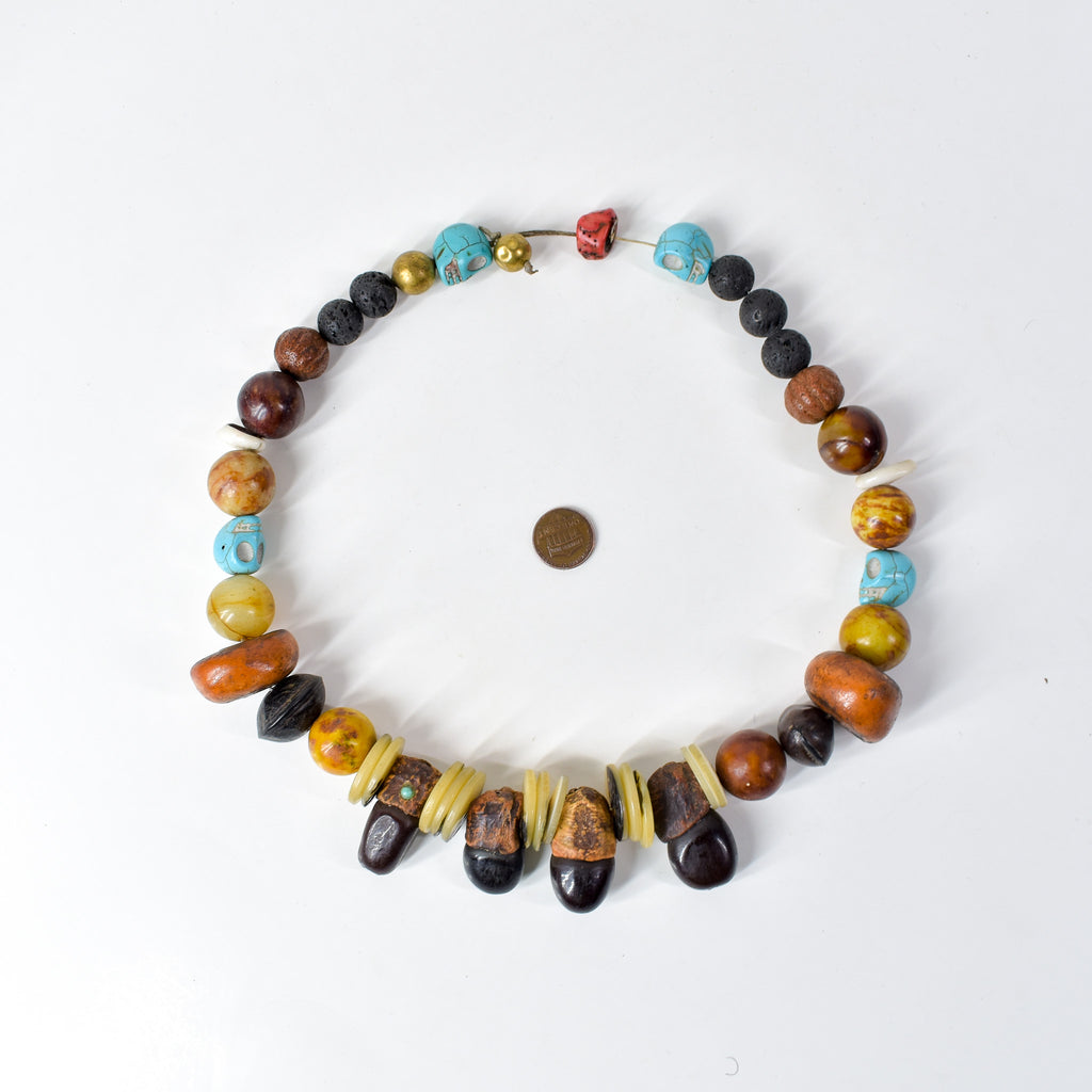 Moroccan Mixed Trade Beads Necklace