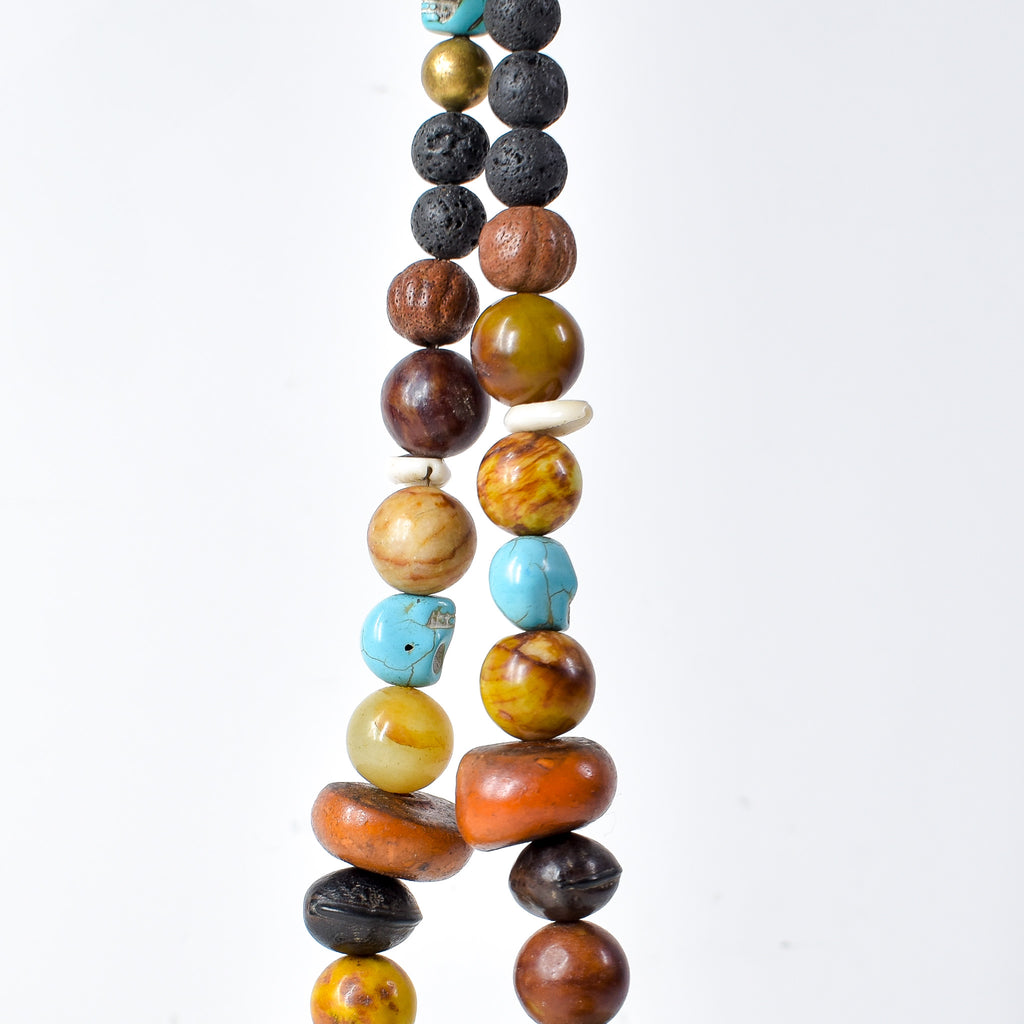 Moroccan Mixed Trade Beads Necklace