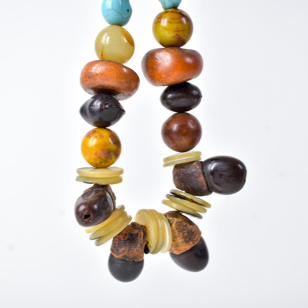 Moroccan Mixed Trade Beads Necklace