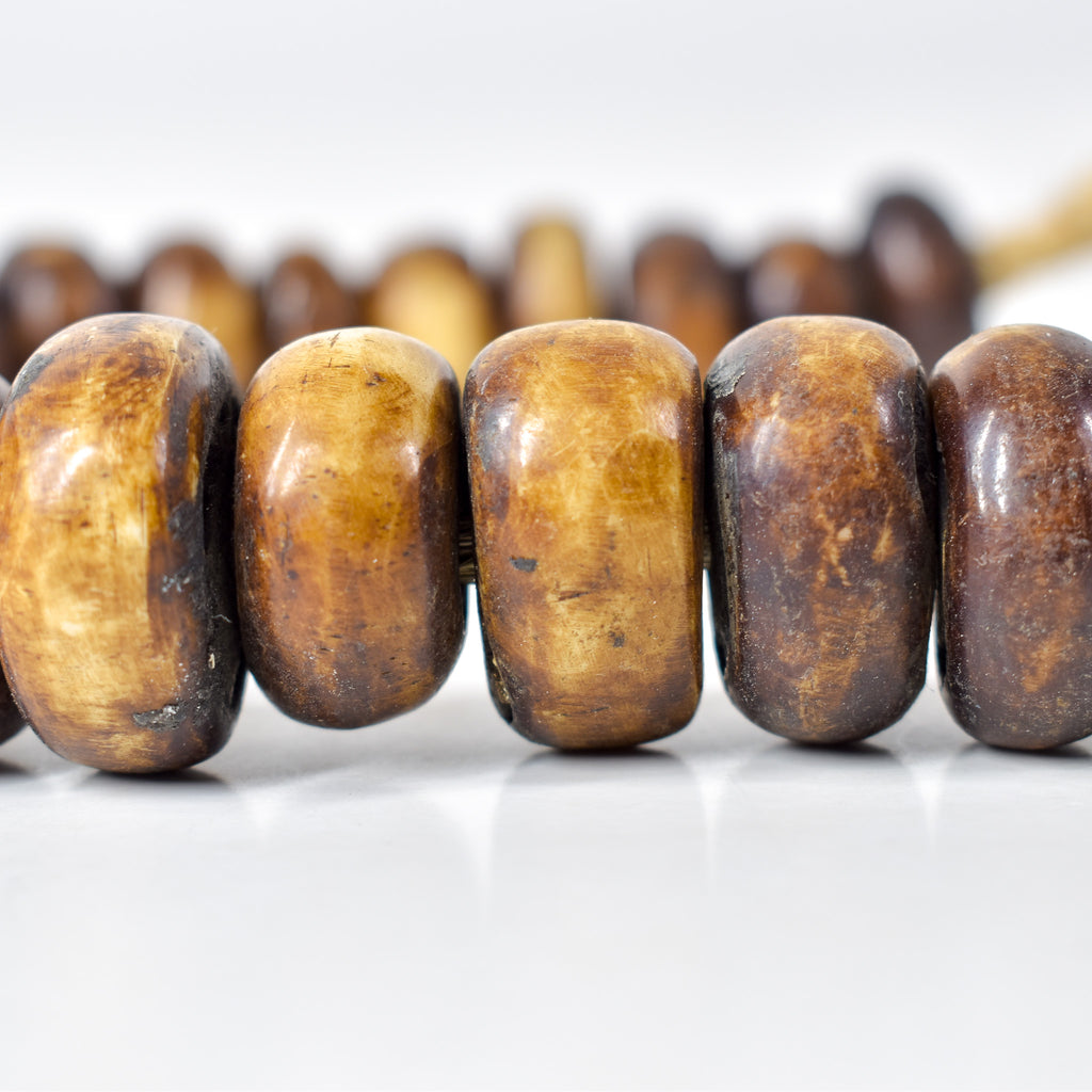 Brown Bone Trade Beads Kenya