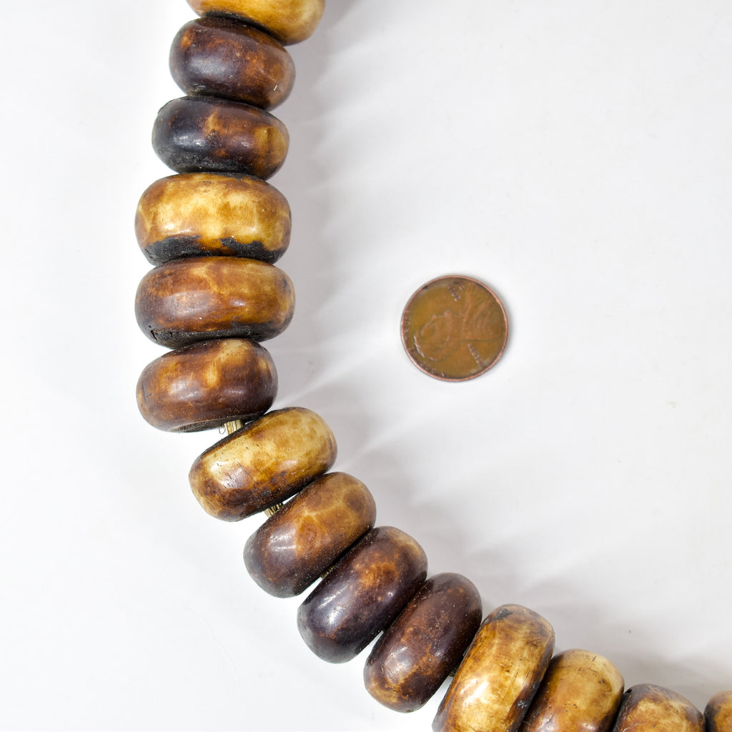 Brown Bone Trade Beads Kenya