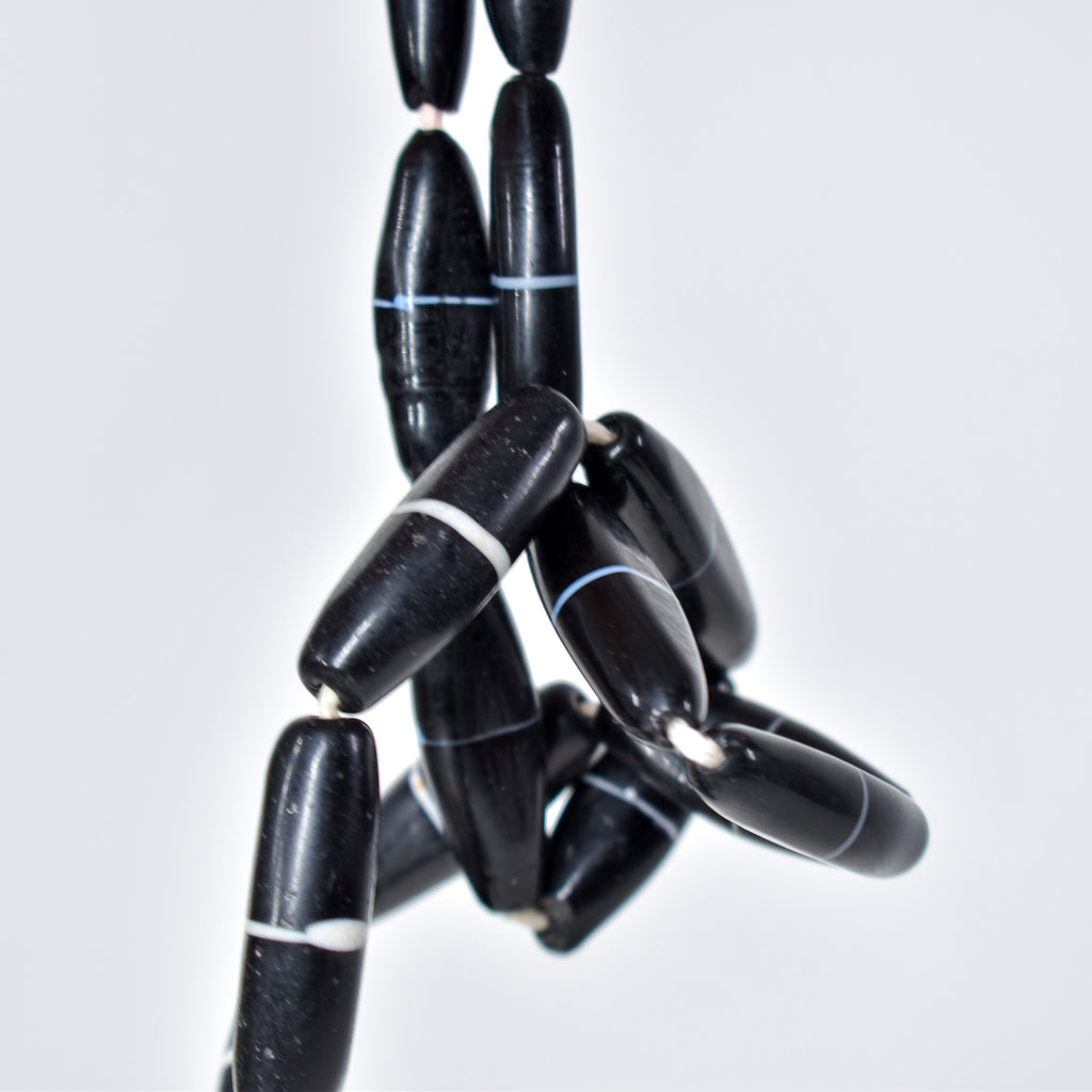 Bohemian Black Trade Beads Czech