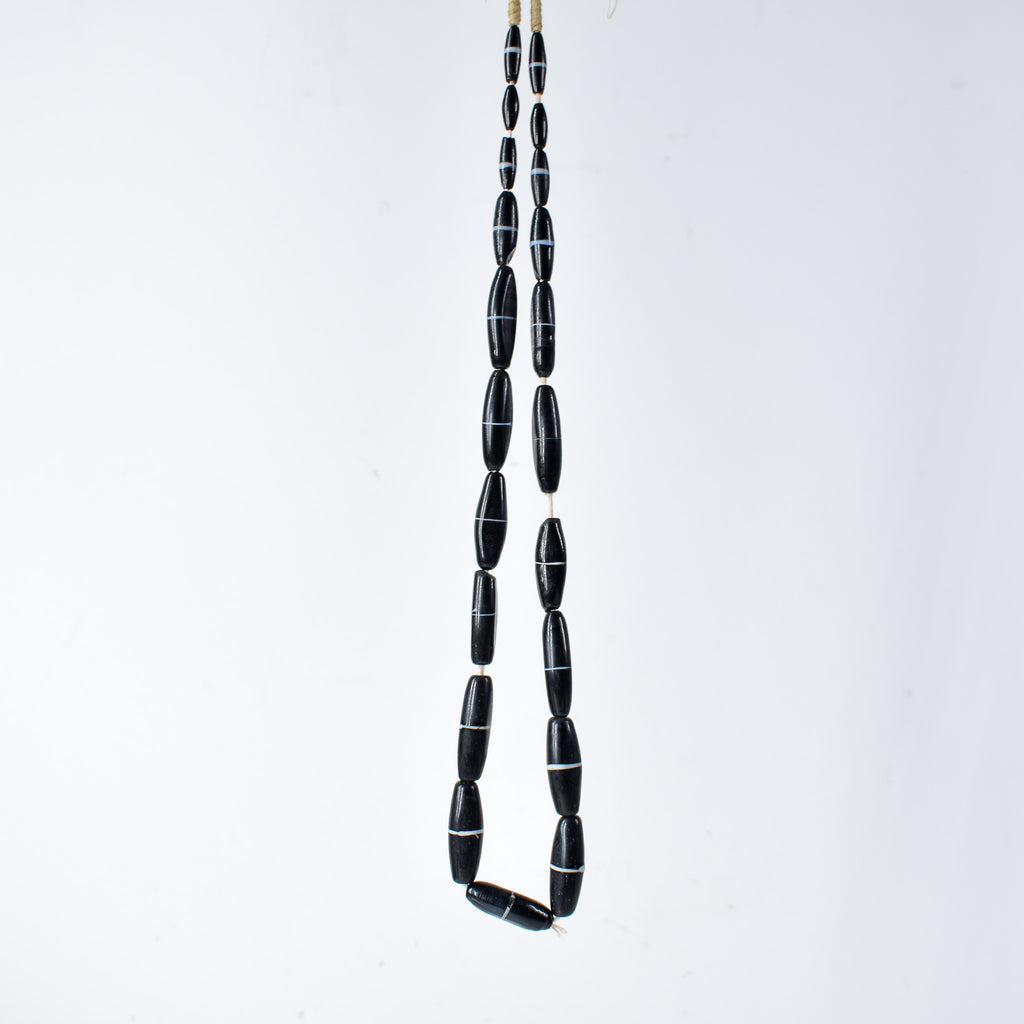 Bohemian Black Trade Beads Czech