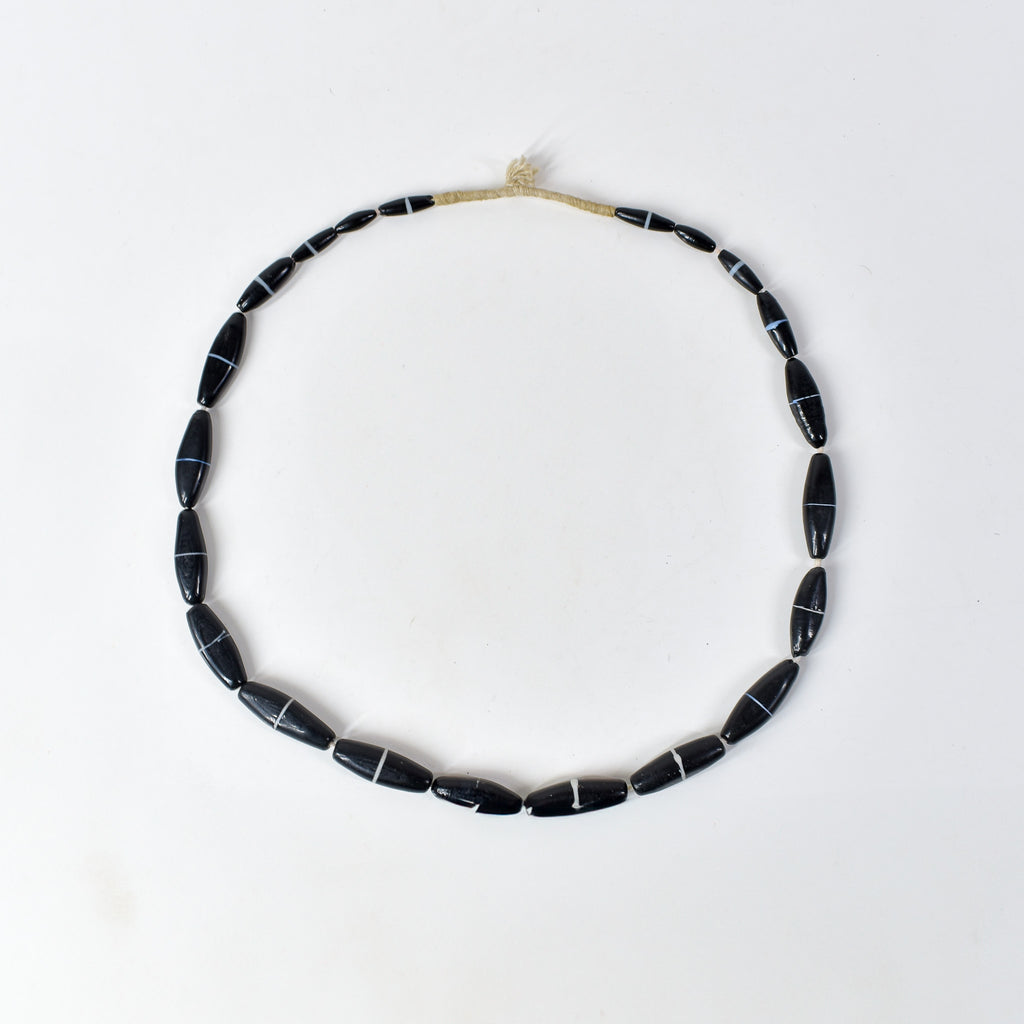 Bohemian Black Trade Beads Czech