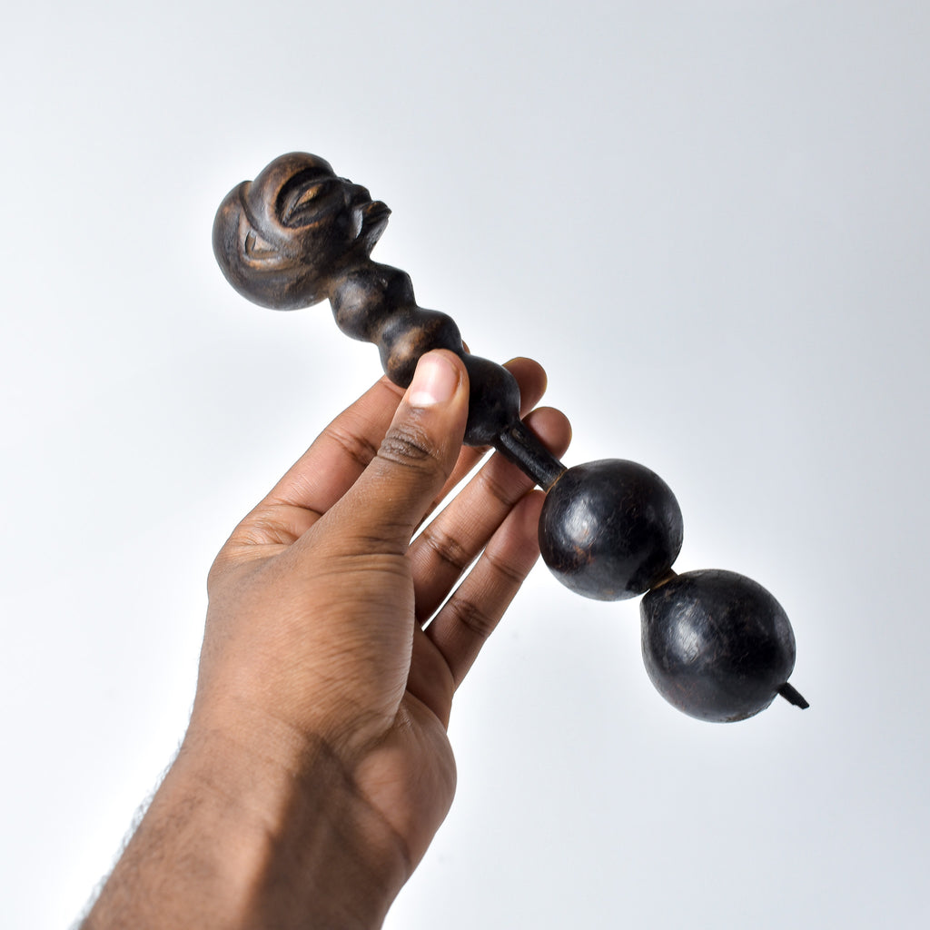 Luba Divination Fetish Rattle Congo