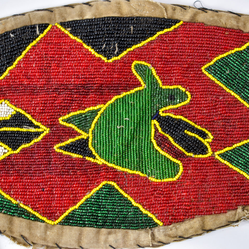 Yoruba Beaded Crocodile Diviner's Panel Nigeria