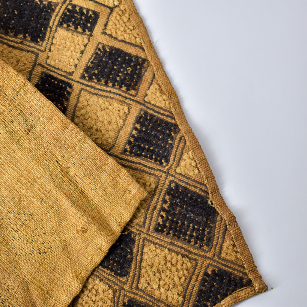 Kuba Raffia Square Textile Congo 23x17 Inch