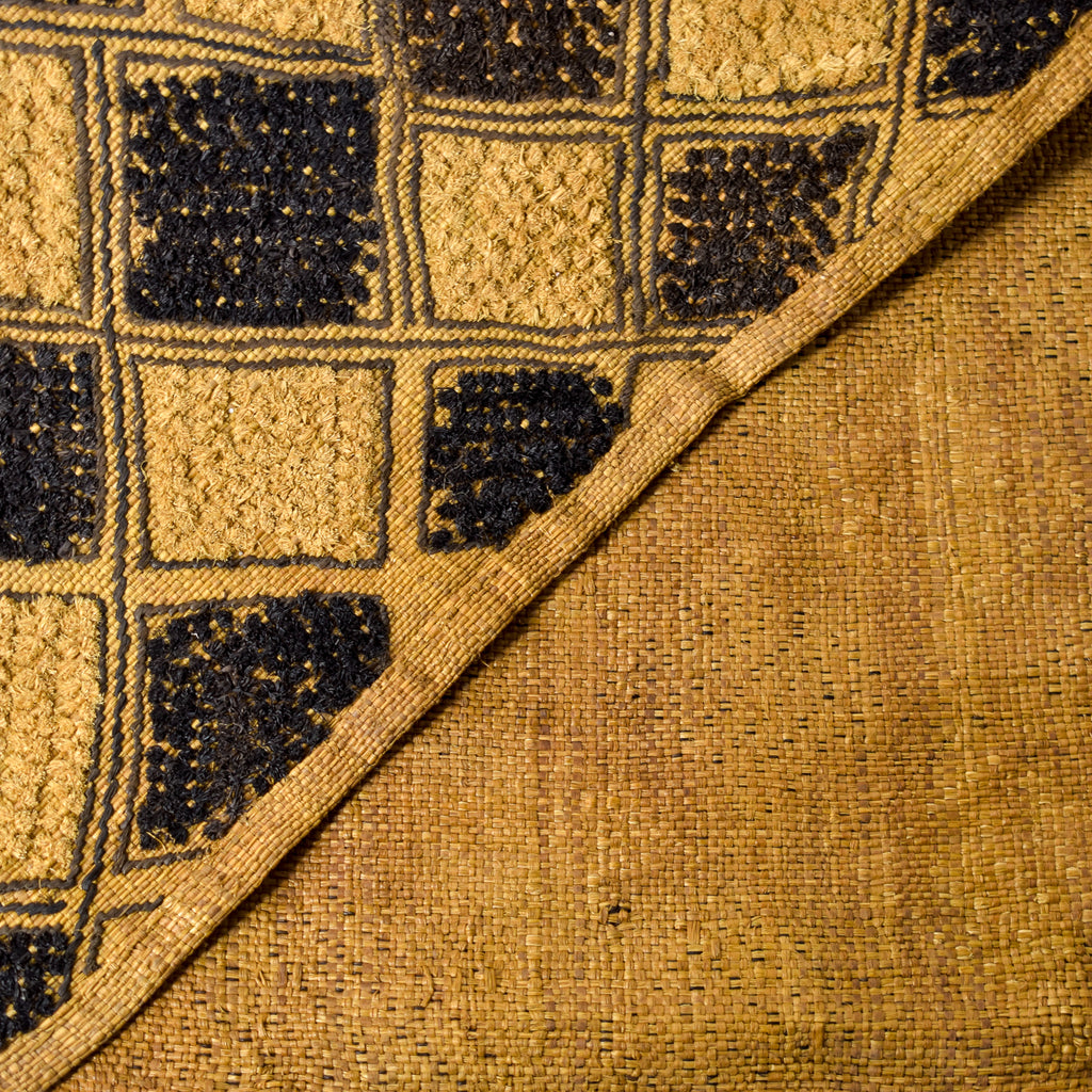 Kuba Raffia Square Textile Congo 23x17 Inch
