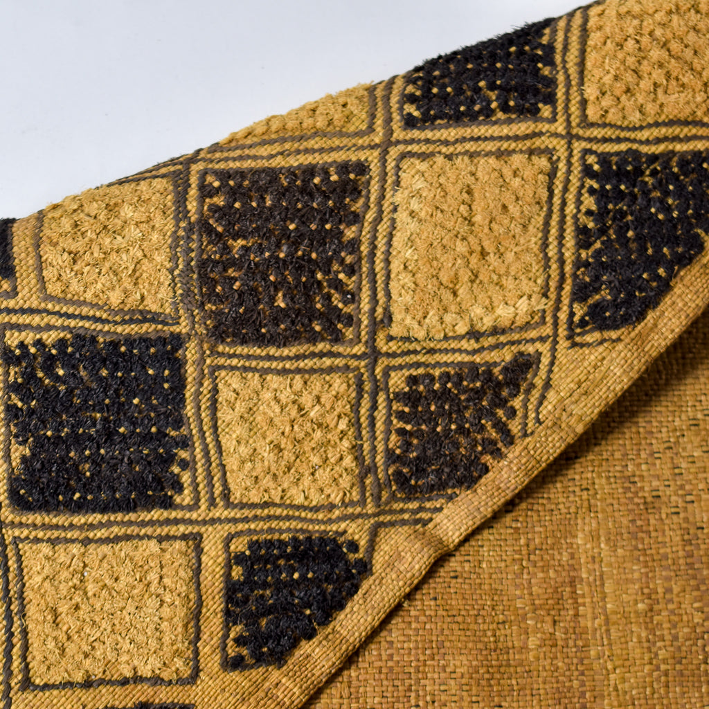 Kuba Raffia Square Textile Congo 23x17 Inch