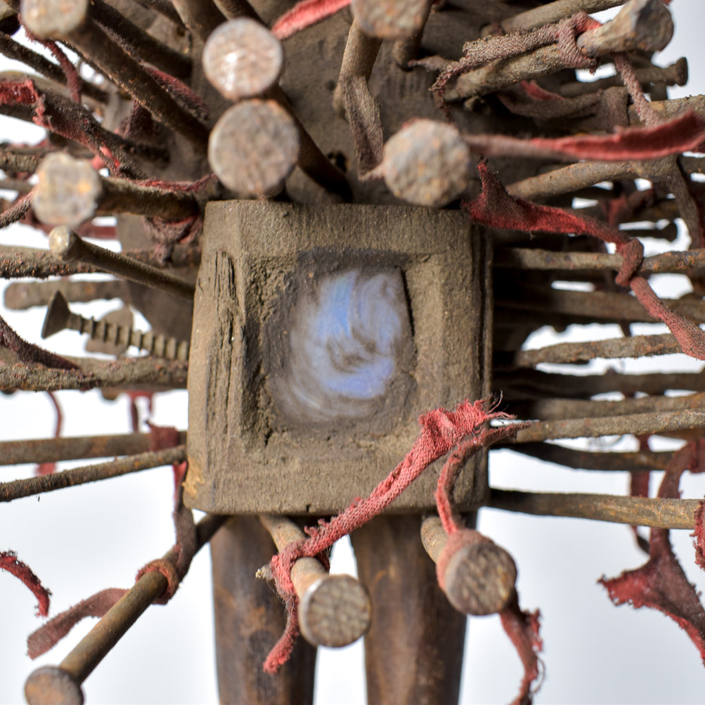 Bakongo Nkisi Power Nail Fetish Figure Congo