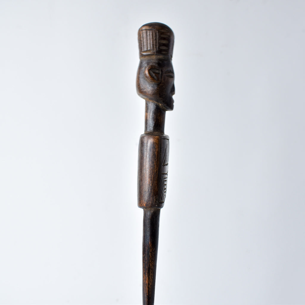 Chokwe Carved Wooden Comb Congo