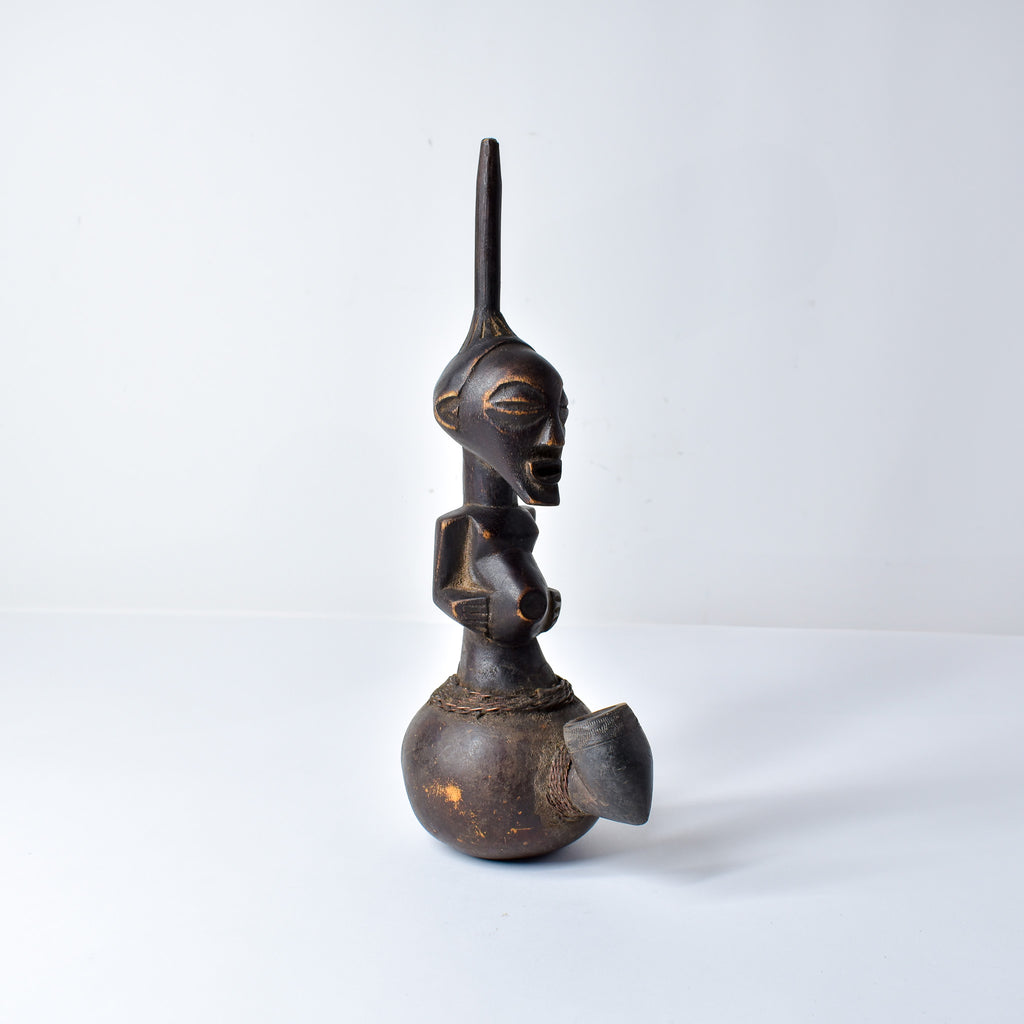 Luba Pipe with Male Figure Congo