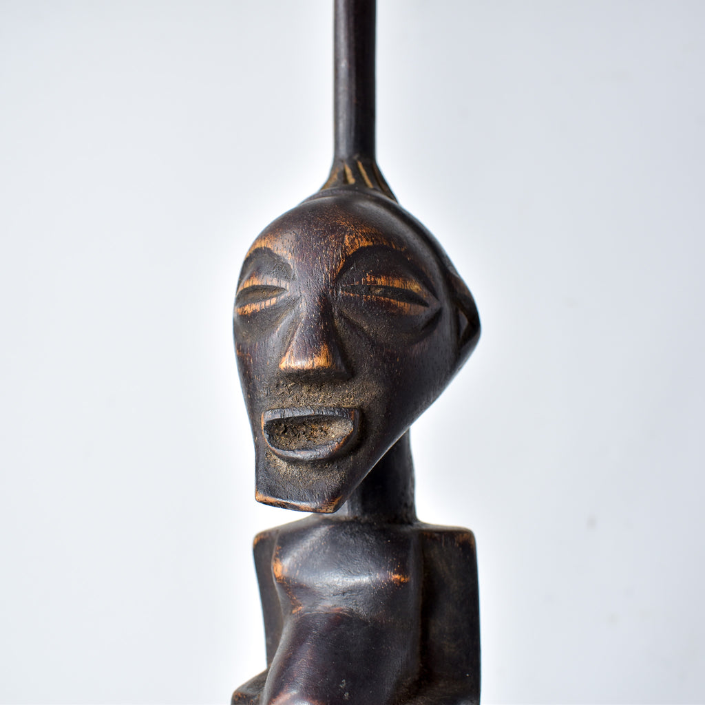 Luba Pipe with Male Figure Congo