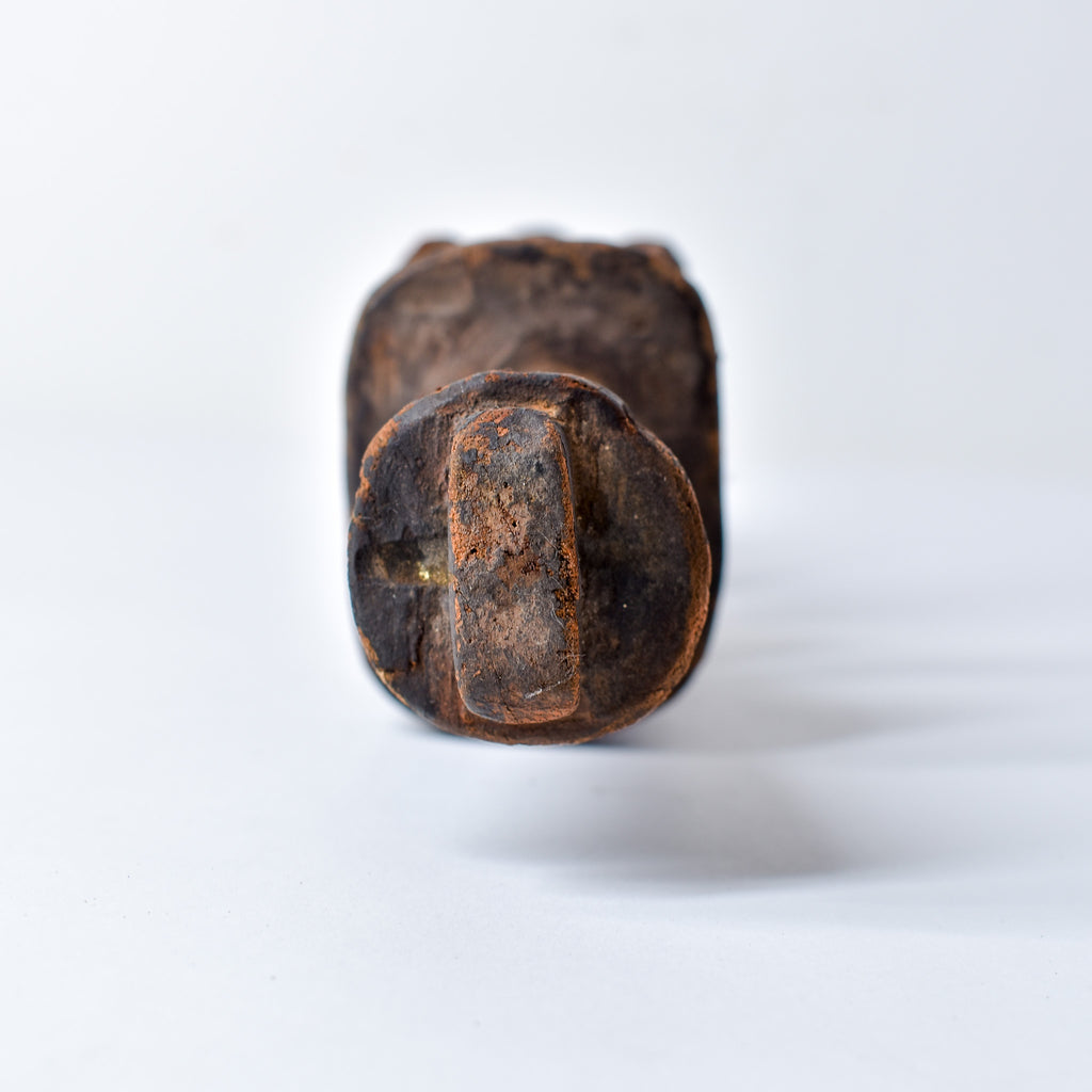 Yoruba Shango Figure Wand Kneeling Nigeria
