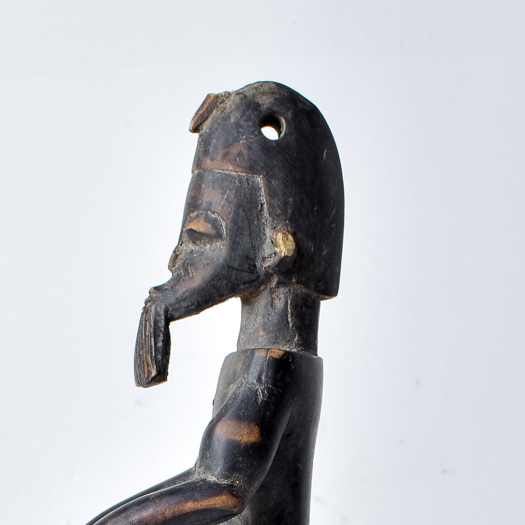 Baule Figural Heddle Pulley Côte d'Ivoire