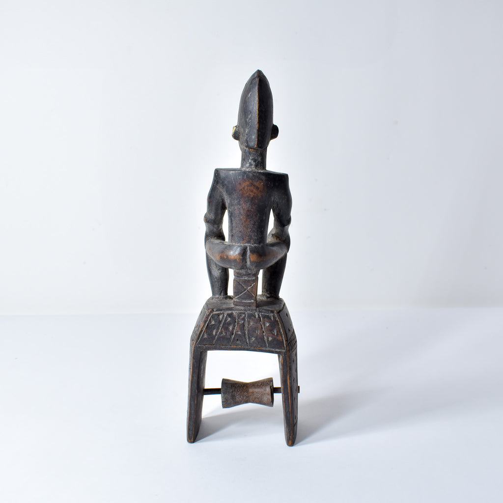 Baule Figural Heddle Pulley Côte d'Ivoire