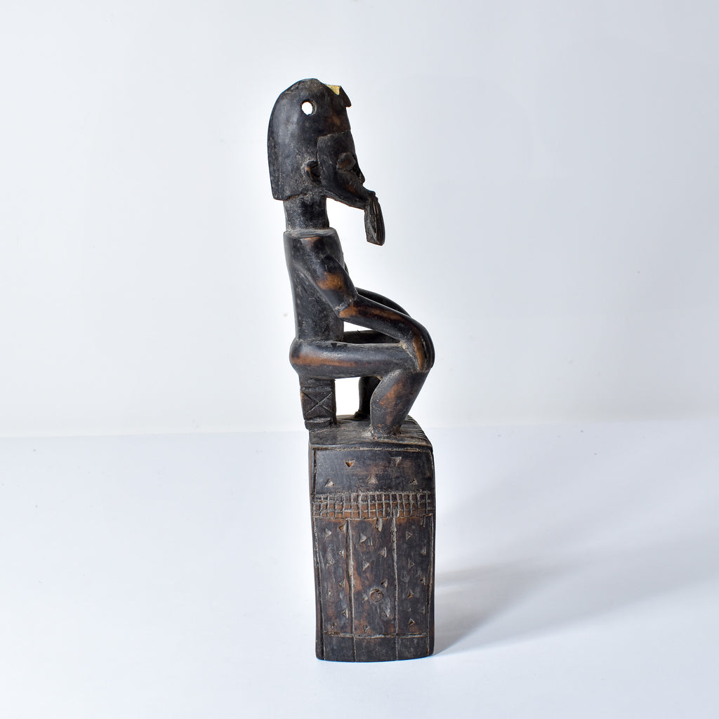 Baule Figural Heddle Pulley Côte d'Ivoire
