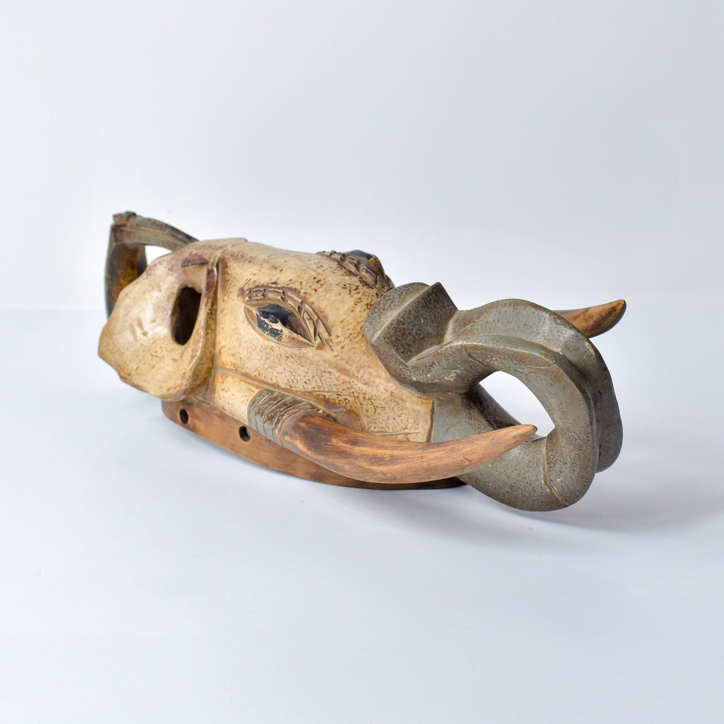 Guro Elephant House Mask with Bird Côte d'Ivoire