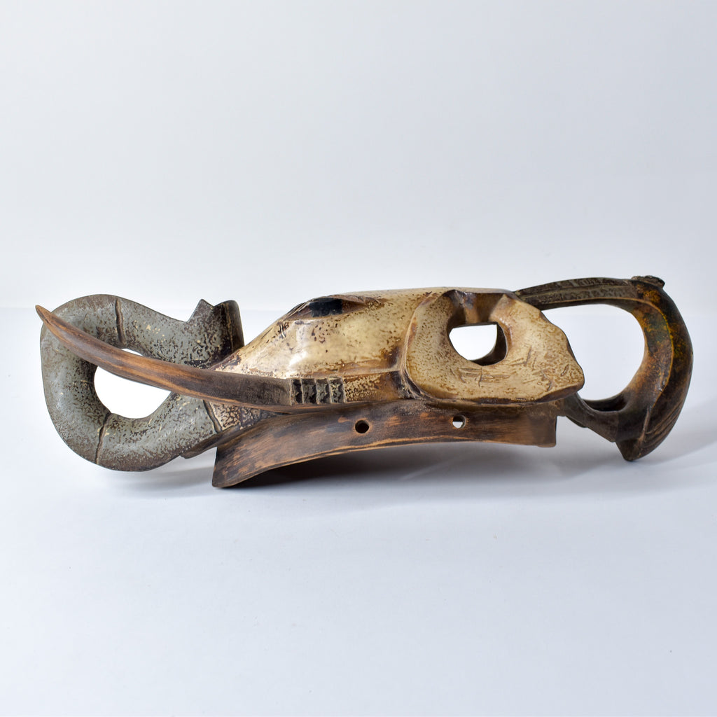 Guro Elephant House Mask with Bird Côte d'Ivoire