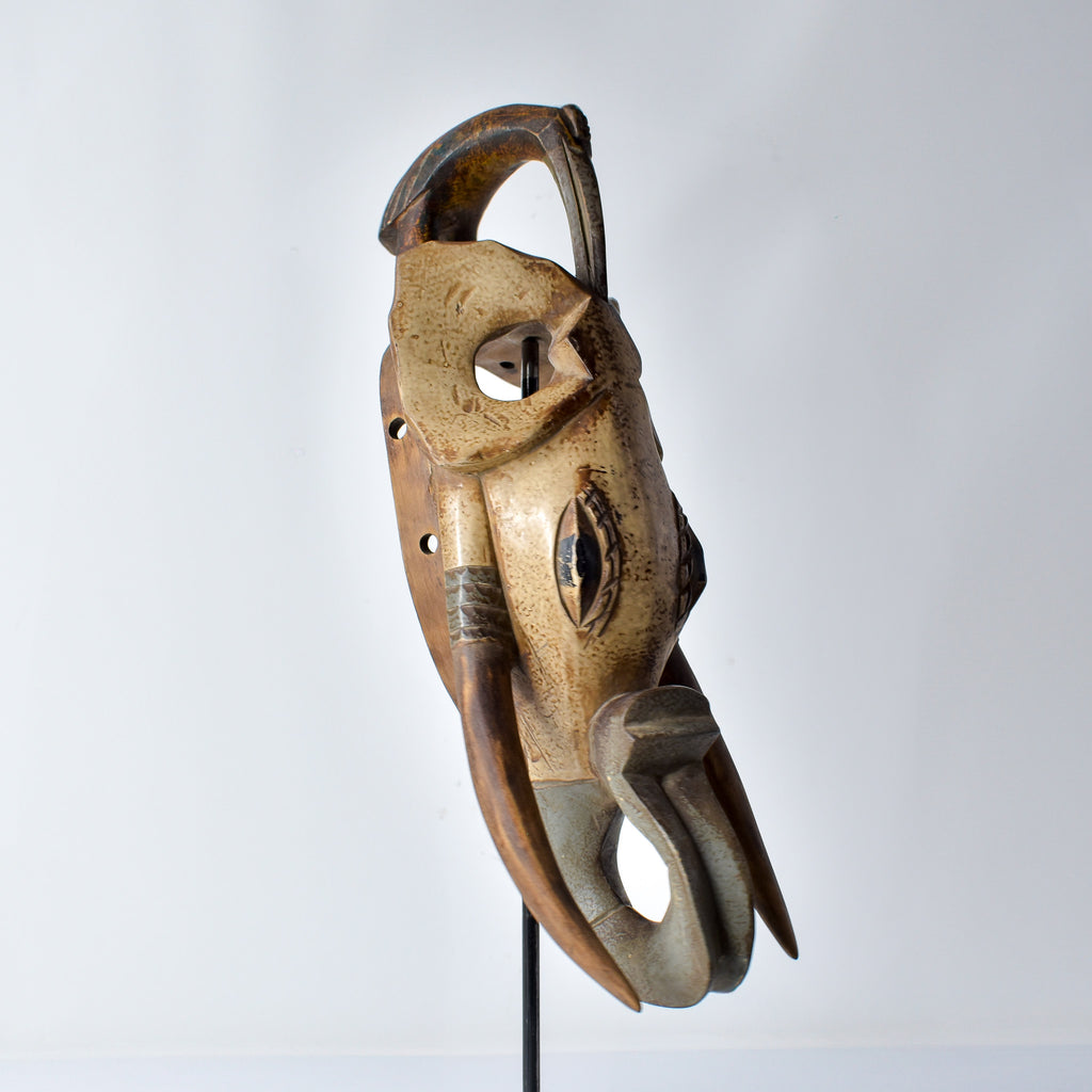 Guro Elephant House Mask with Bird Côte d'Ivoire