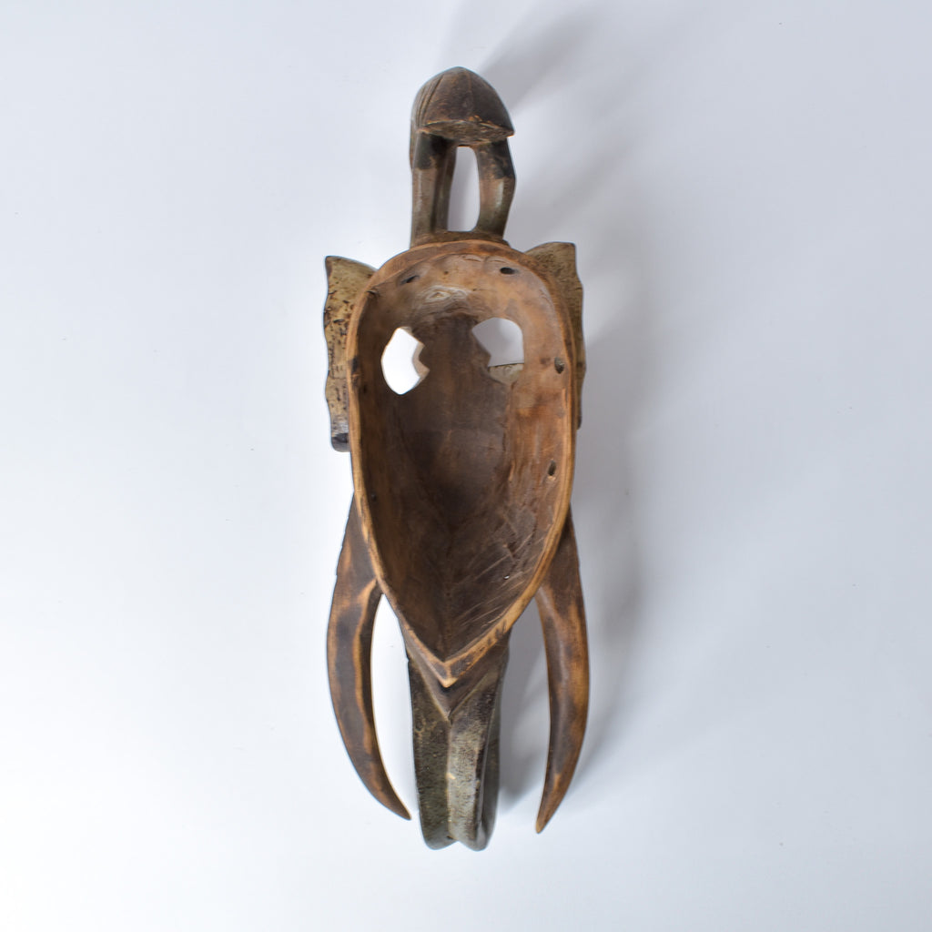 Guro Elephant House Mask with Bird Côte d'Ivoire