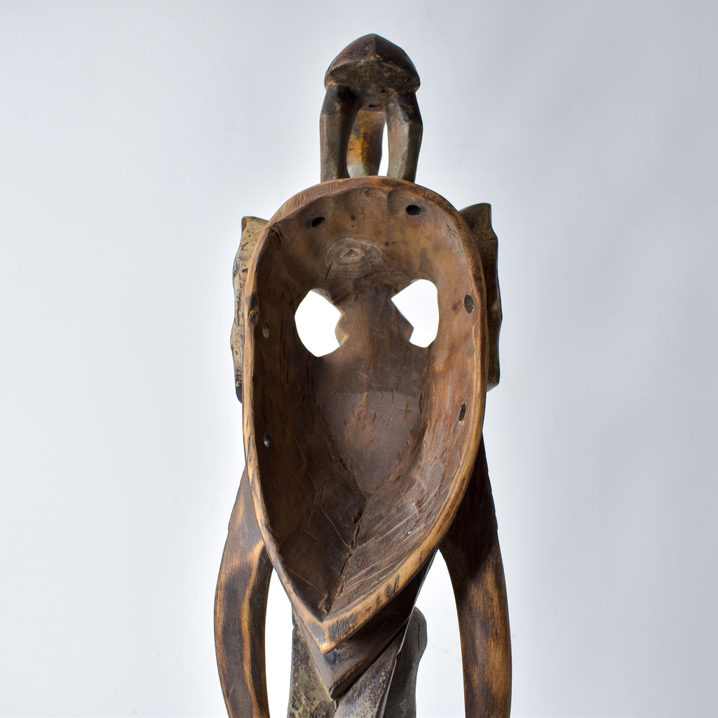 Guro Elephant House Mask with Bird Côte d'Ivoire