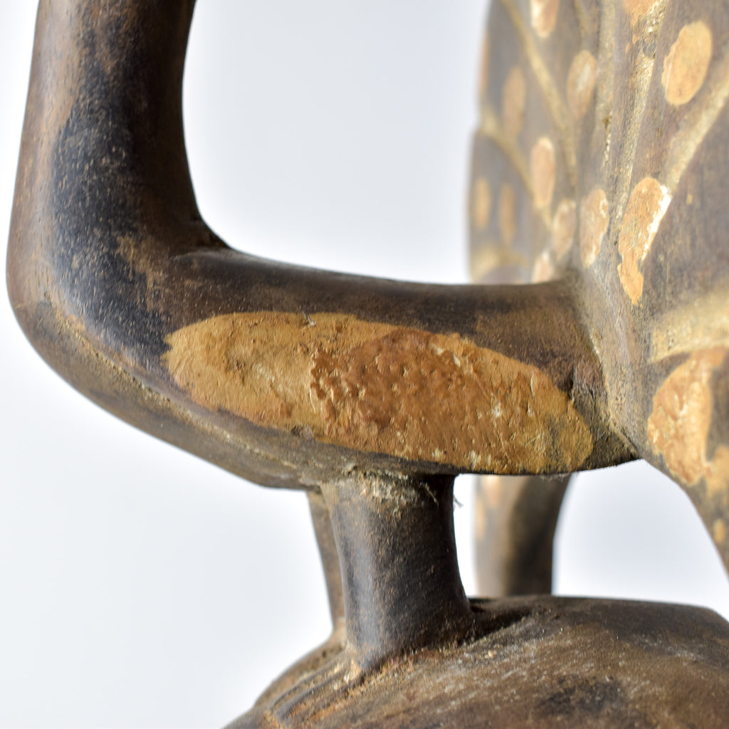 Guro Figural Mask with Peacock Côte d'Ivoire