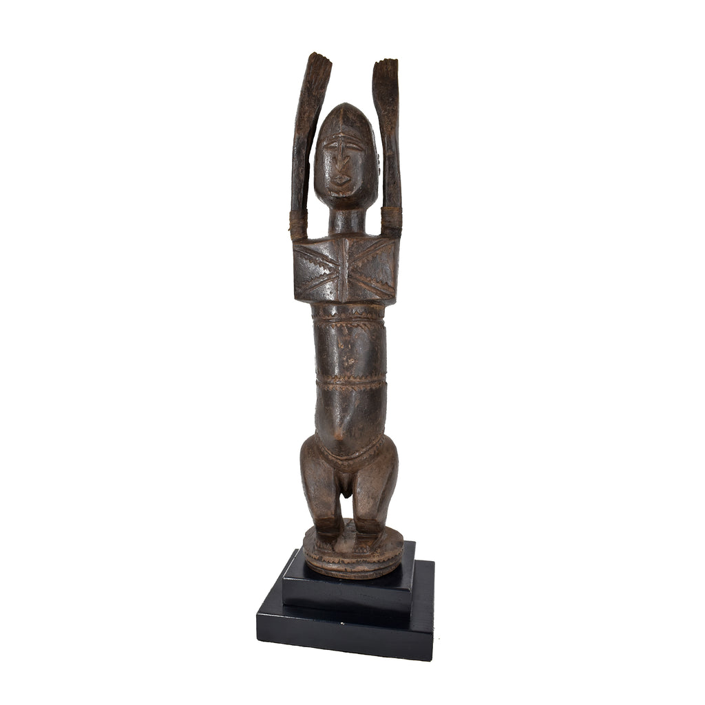 Dogon Tellem Dense Wood Figure Mali on Custom Base