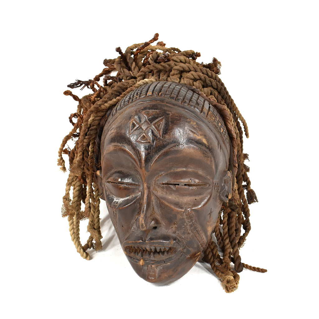 Chokwe Mask Mwana Pwo with Headdress